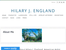Tablet Screenshot of hilaryjengland.com
